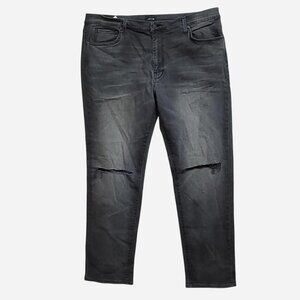 NWT Joe's "The Rhys" Athletic Slim Jeans | Black Faded Denim | 42W | Stretch